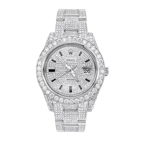 womens iced out rolex|iced out Rolex bezel.